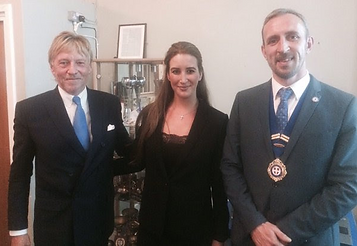 Howard Hodgson (pictured with District Chairman Ed Brunskill)